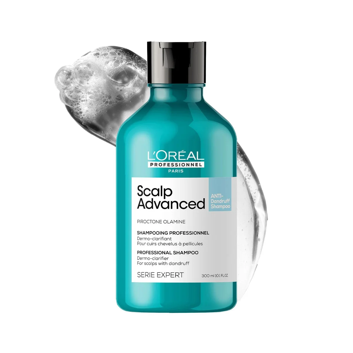 L’Oréal Professionnel Scalp Advanced Anti-Dandruff Dermo-Clarifier Shampoo 300ml | Removes Dandruff & Gently Clarifies the Scalp with Piroctone Olamine | For Men & Women.