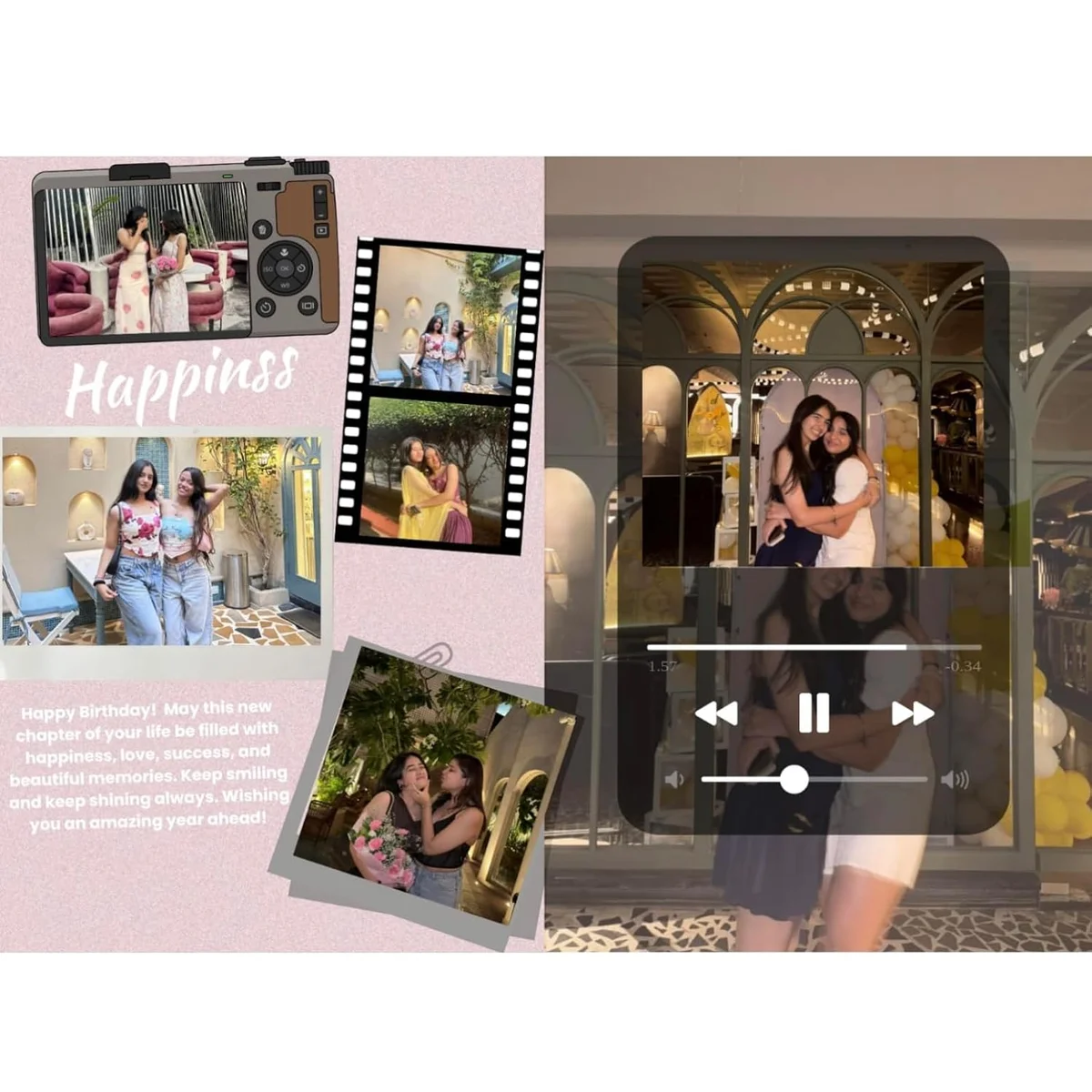 Mini Scrapbook With Photo Customization || Customized Gifts For Special One || Personalised Photo Album, Multicolor, 8 pages A5 (8×5)