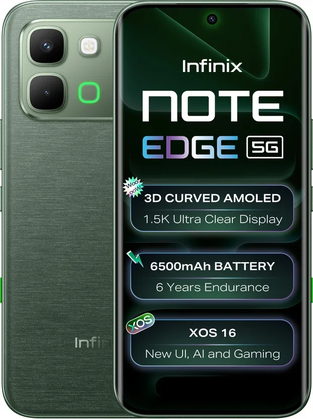 Infinix Note edge (Silk Green, 128 GB) = Super Mint