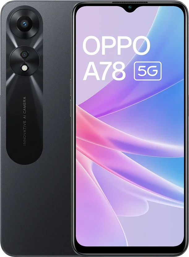 OPPO A78 5G (Glowing Black, 128 GB) = Good