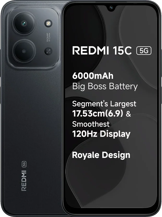 REDMI 15C 5G (Midnight Black, 128 GB) Open Box