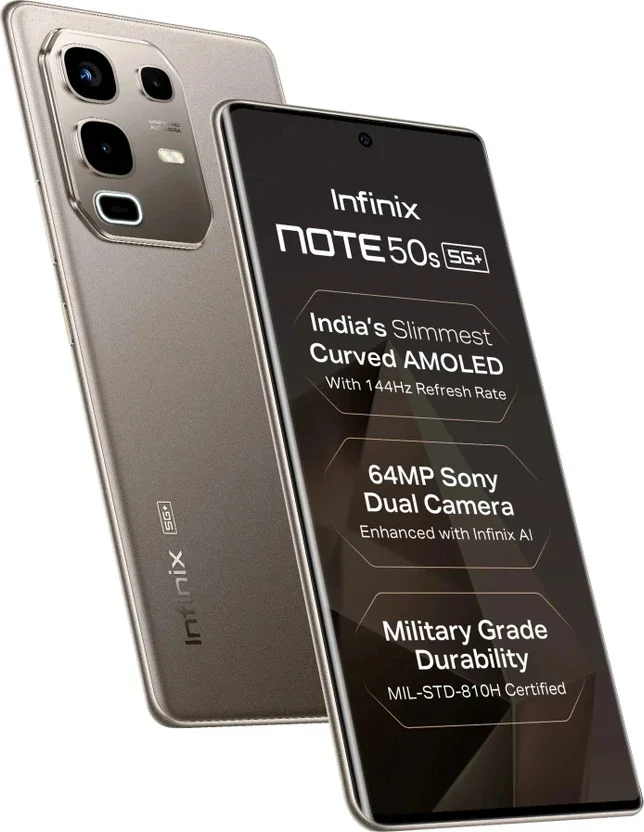 Infinix Note 50s 5G+ (Titanium Grey, 128 GB) = Mint