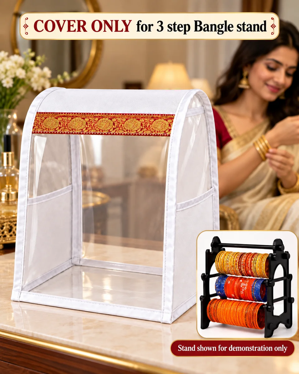 VANIMI 3-Step Bangle Stand Cover with 2 Side Pockets – Cover Only