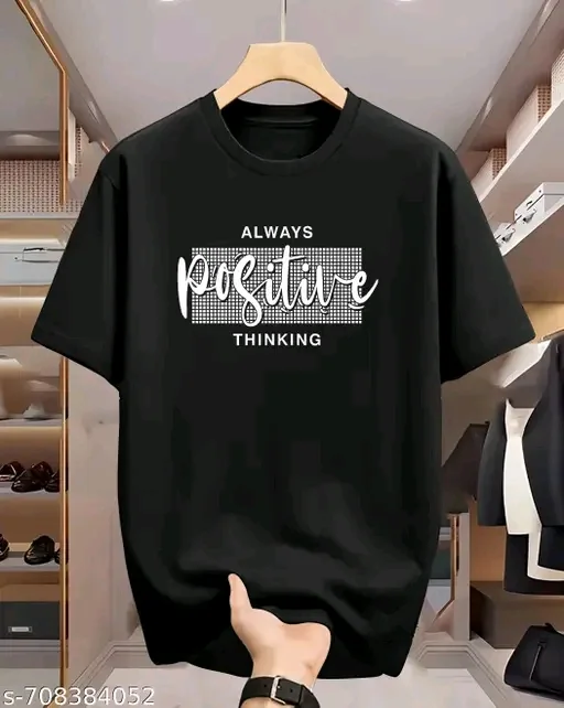 Men Cotton Blend Regular Tshirts