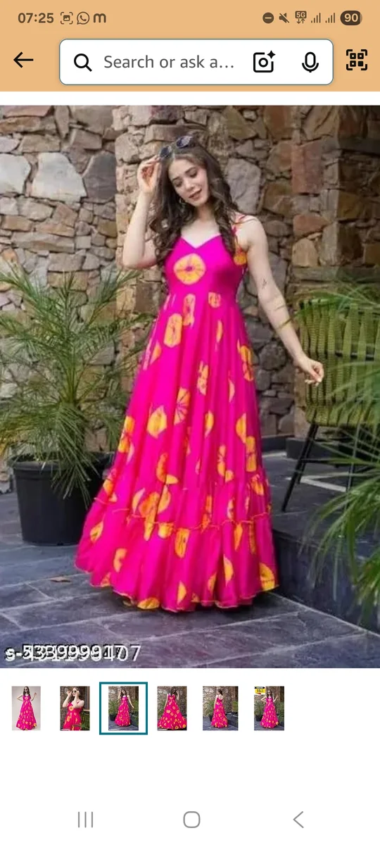 Women’s Pink Printed Flared Maxi Dress | Sleeveless Spaghetti Strap Long Dress