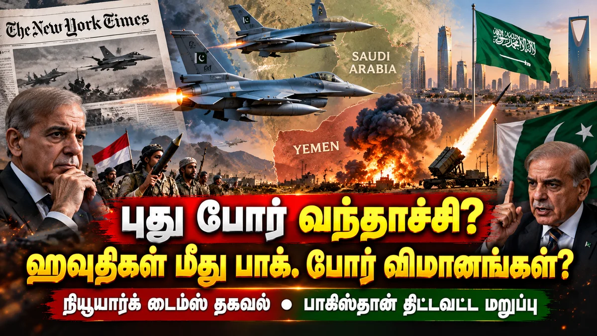 புது போர் வந்தாச்சி? ஹவுதிகள் மீது குண்டுவீசியதா பாக். போர் விமானங்கள்! சவுதி அரேபியாவிற்காக அதிரடி
