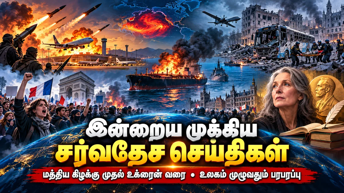 இன்றைய முக்கிய சர்வதேசச் செய்திகள் (08 அக்டோபர் 2026)