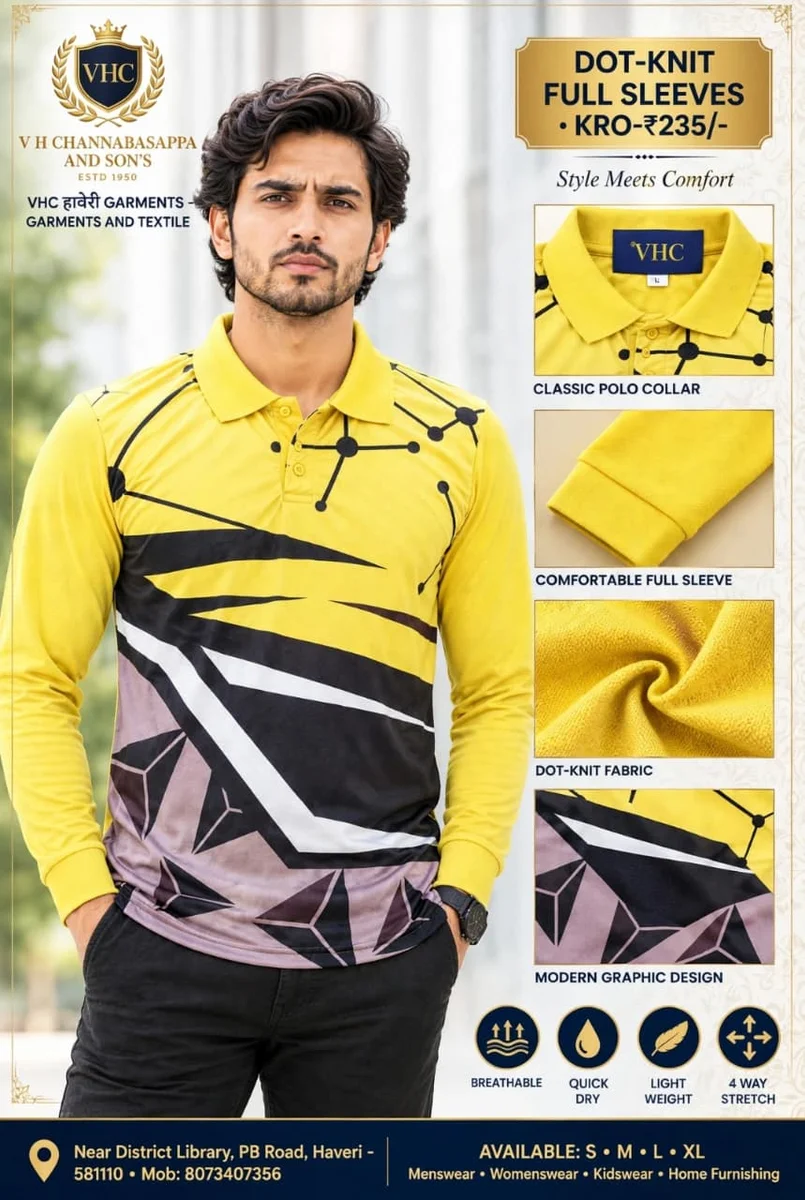 DOT NET FABRIC FULL SELEVE T SHIRT