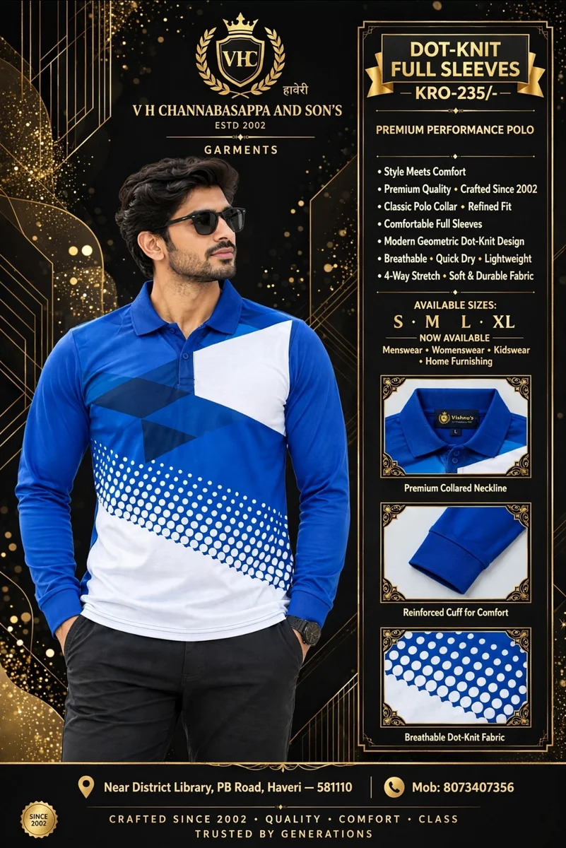 DOT NET FABRIC FULL SELEVE T SHIRT