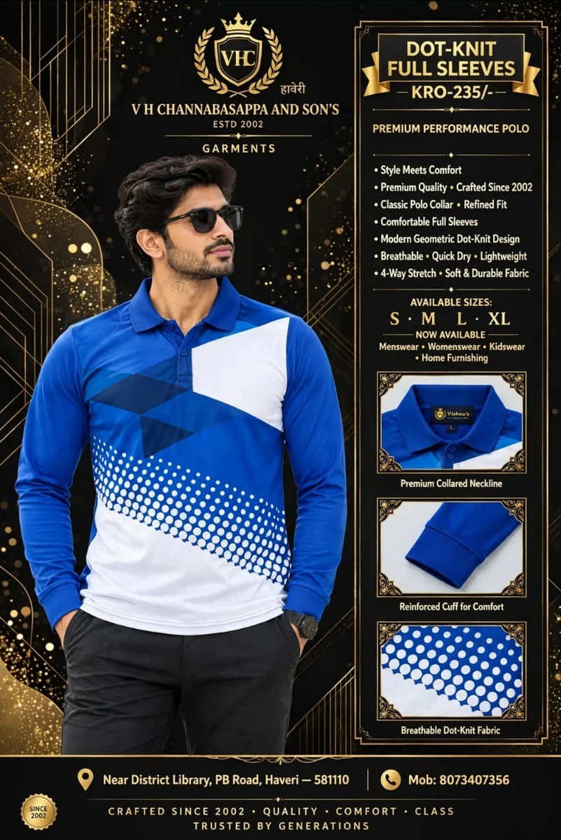 DOT NET FABRIC FULL SELEVE T SHIRT