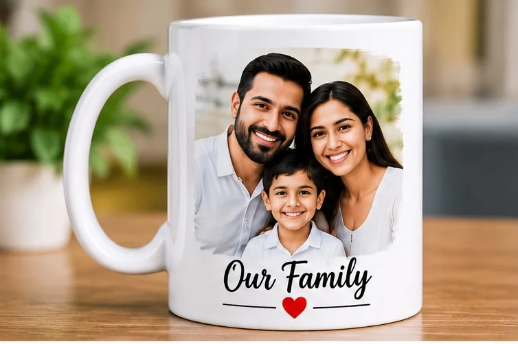 Personalized Family Photo Mug – Custom Family Picture Gift