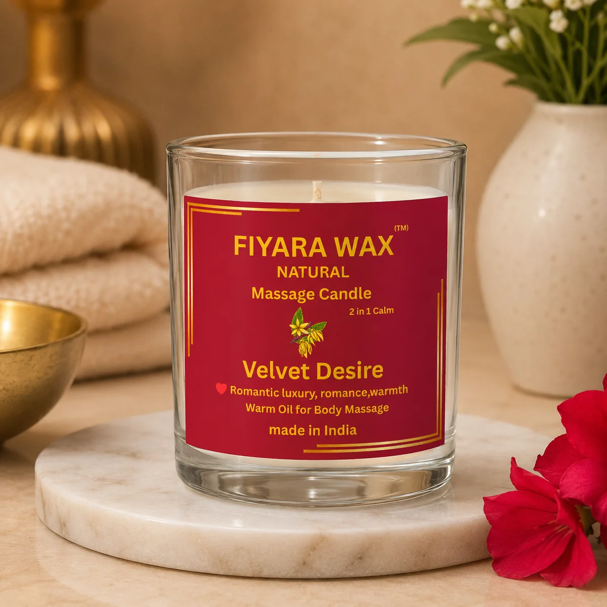 FIYARA WAX Velvet Desire Massage Candle