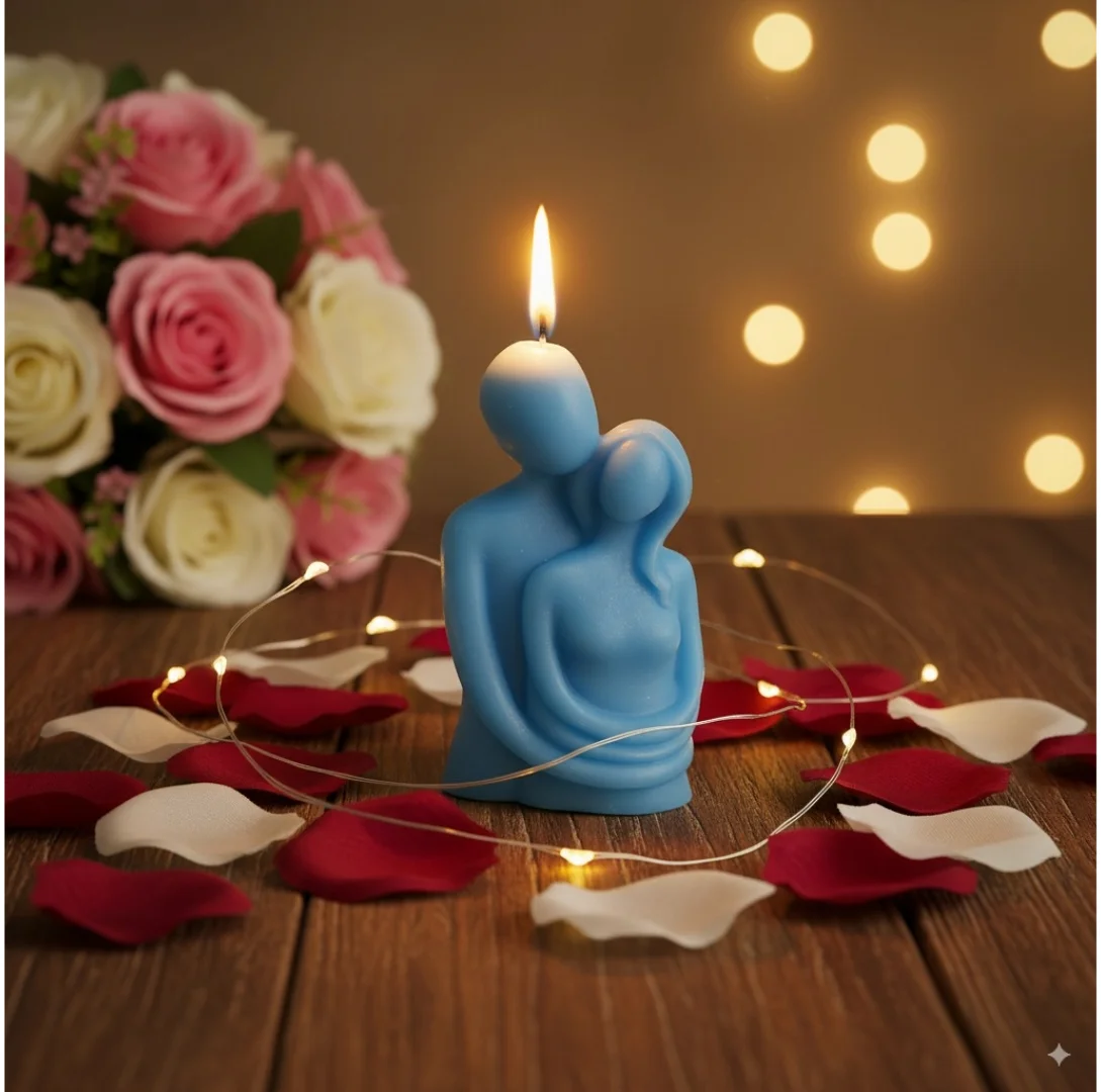 FIYARA WAX Hug Couple Decorative Candle