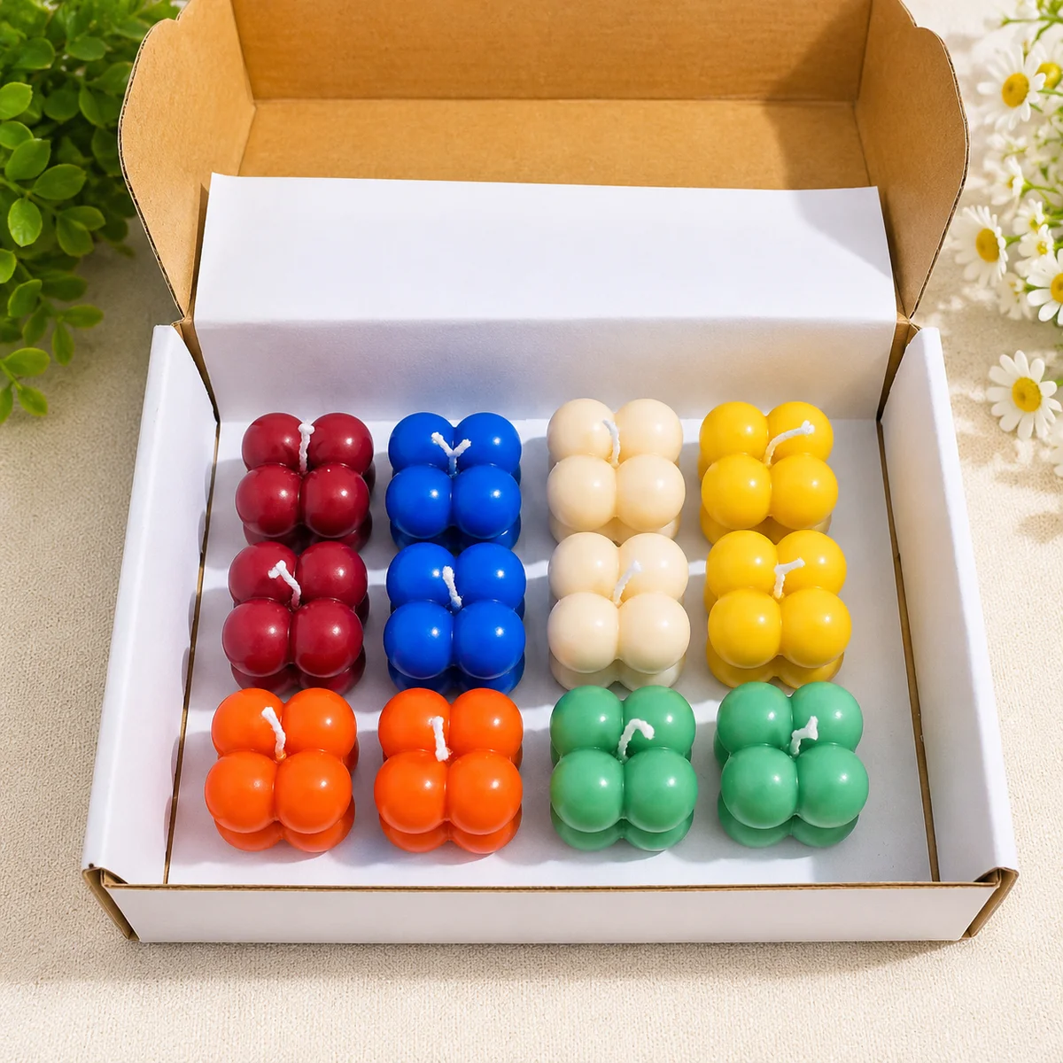 Bubble Design Candle | Available in  6 Colour Options