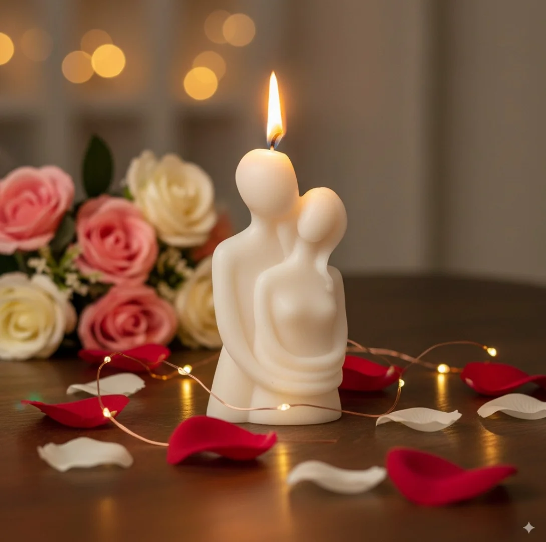 FIYARA WAX Hug Couple Decorative Candle