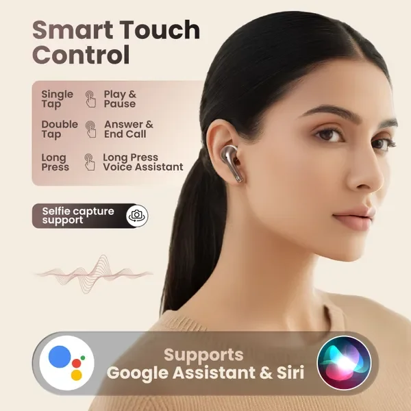 Fitpro Master Earbuds 2 Premium Design Tws Bluetooth 5.4, 72H Playtime Bluetooth (White, True Wireless) 4