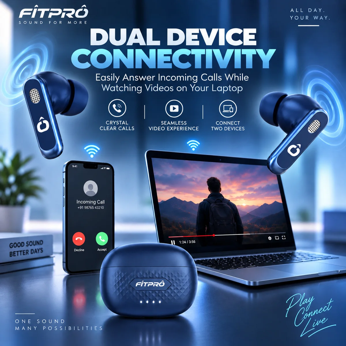 Fitpro crown earbuds 7