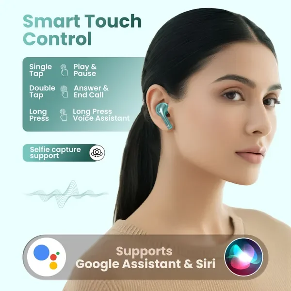Fitpro Master Earbuds 2 Premium Design Tws Bluetooth 5.4, 72H Playtime, Bluetooth (Green, True Wireless) 4