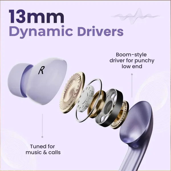 Fitpro Master Earbuds 2 Premium Design Tws Bluetooth Bluetooth (Purpal, True Wireless) 7