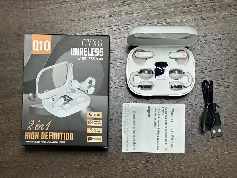 Ezerio Q10 TWS Wireless Earbuds | Twin-Channel Couple Headphones | Bluetooth 5.3 Bluetooth 5