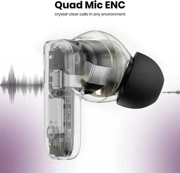Fitpro X Atom Premium Tws Earbuds With Atom Audio, 52H Playback Bluetooth (Purpal, True Wireless) Price in India - 7