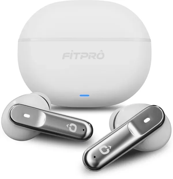Fitpro 151 Earbuds With Enc,Touch Controls Hd Call Compact Lightweight Bluetooth (White, True Wireless)