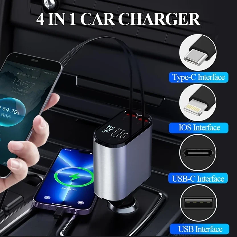 Fitpro 120 W Qualcomm 3.0 Turbo Car Charger 4