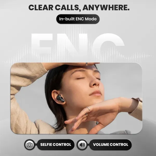 Fitpro Neo 151 Earbuds With Enc,Touch Controls Hd Call 5.4V Bluetooth (Black, True Wireless) 5