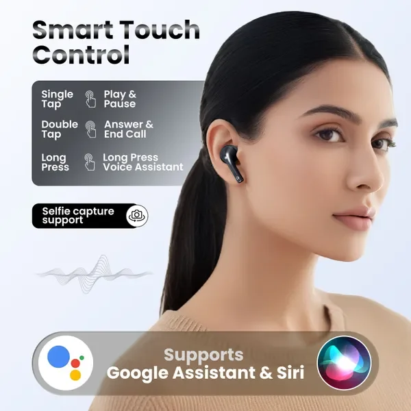 Fitpro Master Earbuds 2 Premium Design Tws Bluetooth 5.4, 72H Playtime, Bluetooth (Black, True Wireless) 5