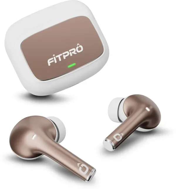 Fitpro Master Earbuds 2 Premium Design Tws Bluetooth 5.4, 72H Playtime Bluetooth (White, True Wireless)