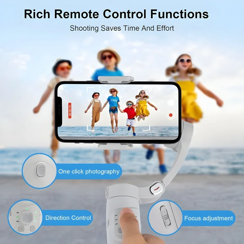 Fitpro F5 Gimbal 3 Axis Cell Phone Control the Focal Length Professional Stabilizer 3 Axis Gimbal for Mobile 5