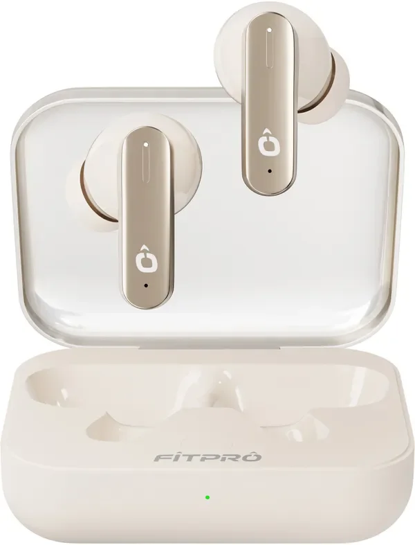 Fitpro Air 7 Tws Earbuds Bluetooth 48H Playtime, Deep Bass Noise & Smart Touch Control Bluetooth (Beige, True Wireless)