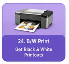 Black & White Print for 1 📃 page