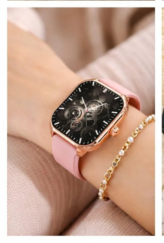 H9 Pro Max Smart Watch, Pink, with Heart Rate Monitor, Sleep Tracking, Multi-Sport Modes, iOS and Android Compatible
