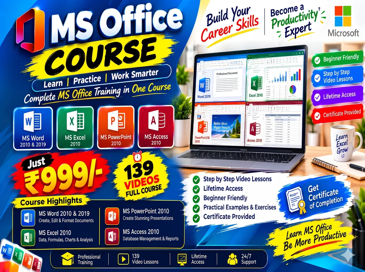 Master MS Office – Build Your Professional Computer Skills!