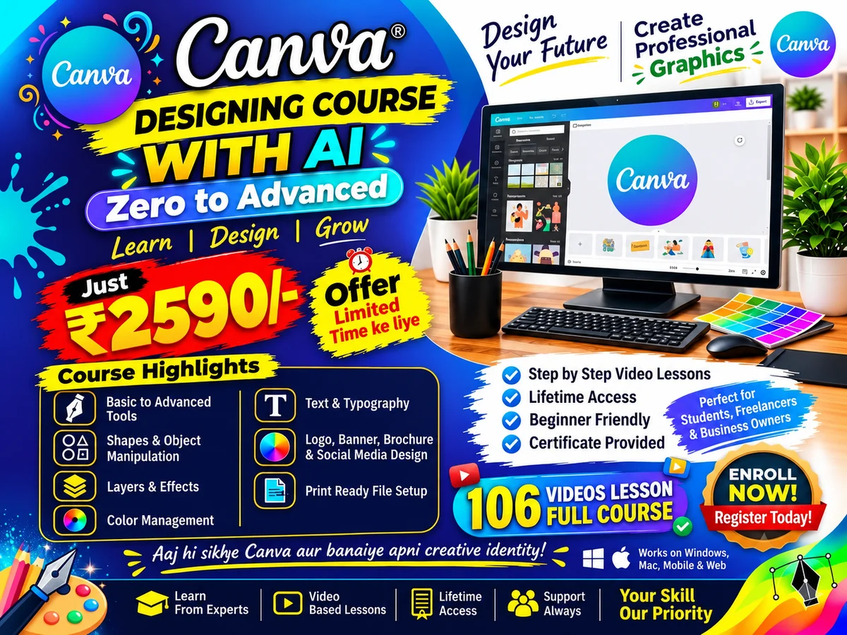 Canva Designing Course with AI