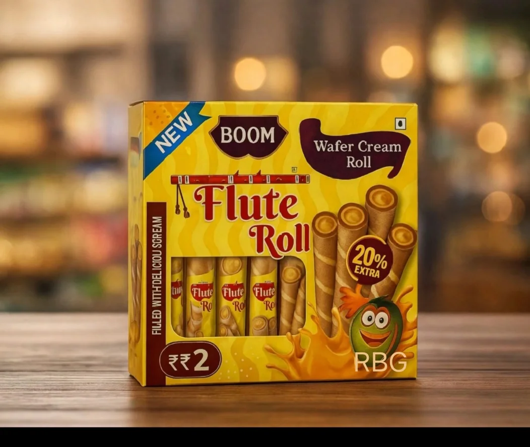 Flute Wafer Cream Roll