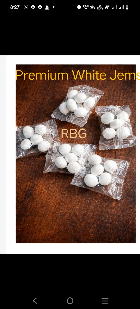 WHITE CHOCOLATE JEMS