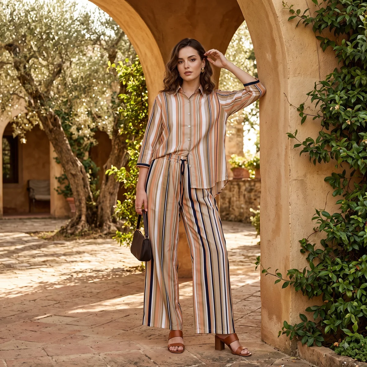 Riviera Striped Co-Ord Set 3