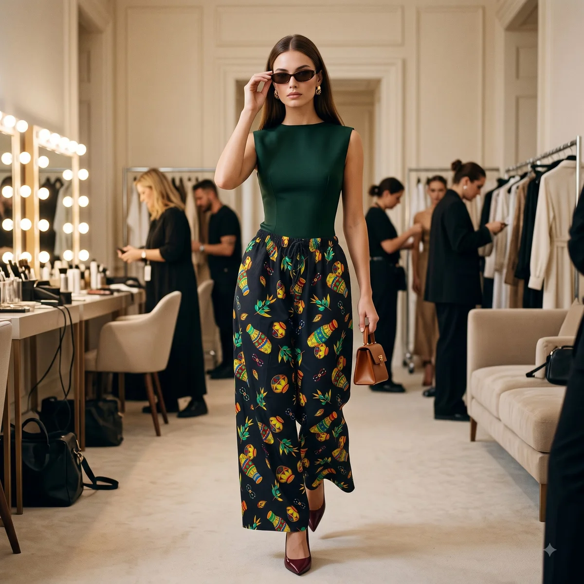 Midnight Carnival Printed Palazzo 3