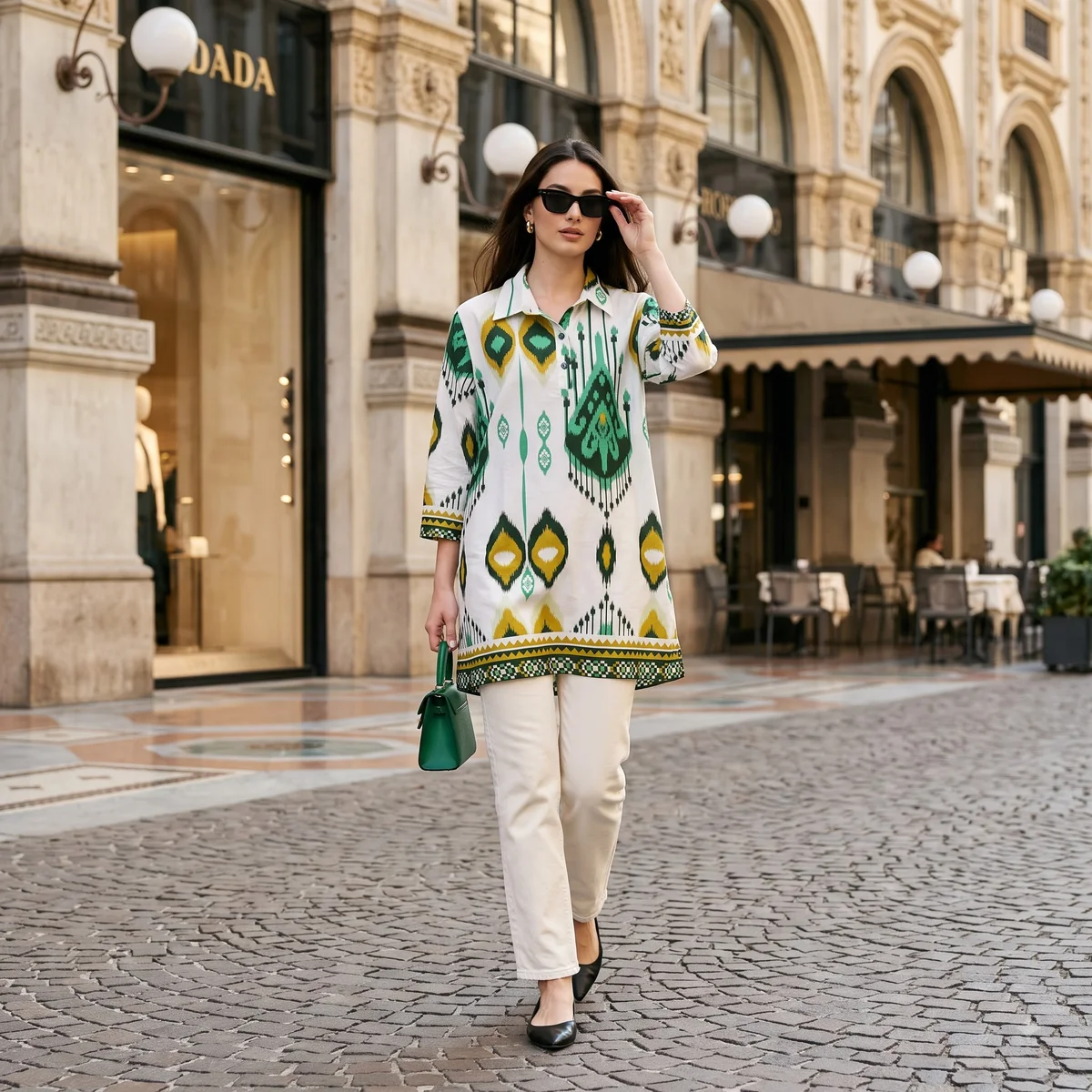 Emerald Ikat Heritage Shirt