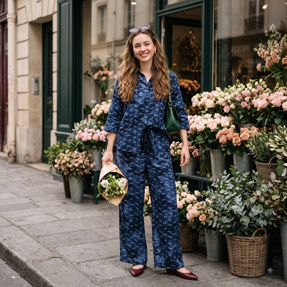 Indigo Doodle Printed Co-Ord Set 4