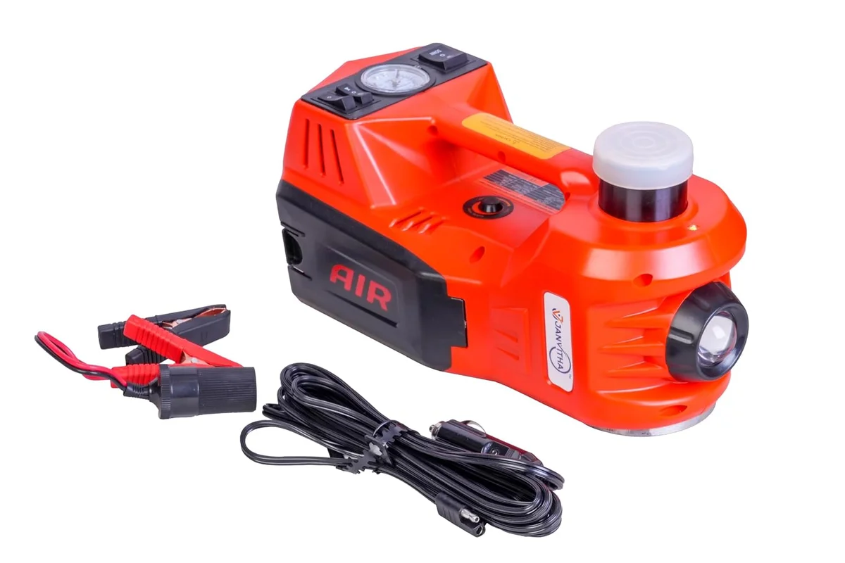 JANVITHA 12V DC Electric Hydraulic Car Jack for Tyre Change | Portable Electric Vehicle Lifting Jack for Car Maintenance and Roadside Emergencies