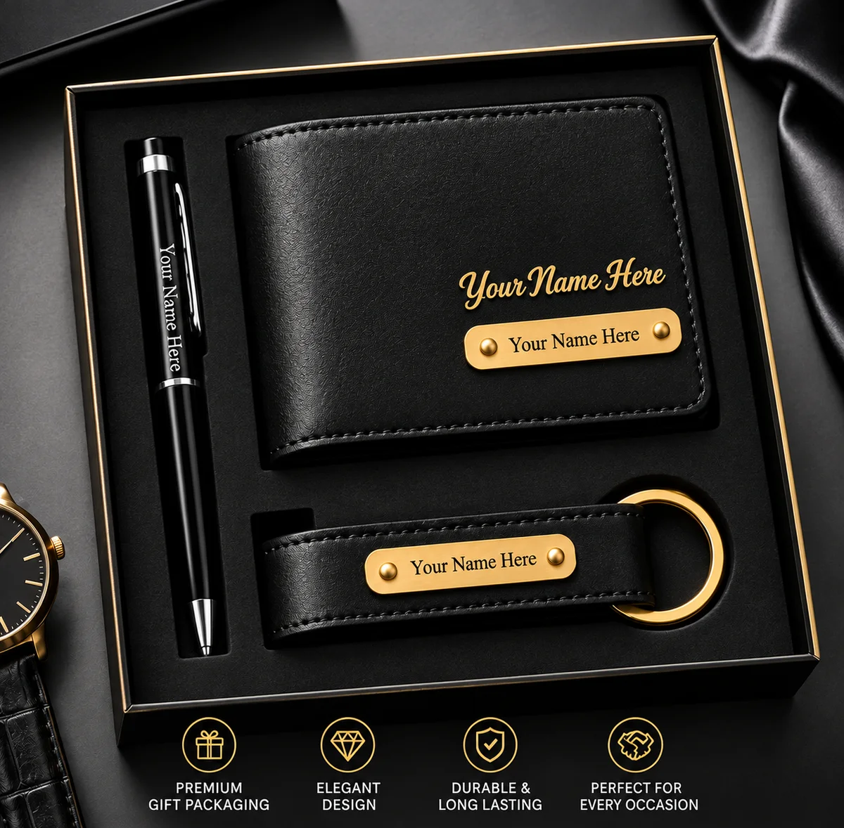 Black Wallet Combo