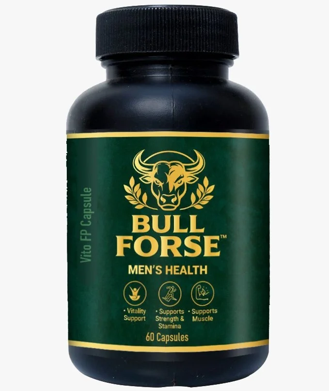Bull Forse Mens Health Vito FP 450mg Ayurvedic Capsules for Vitality Strength Stamina and Muscle Support