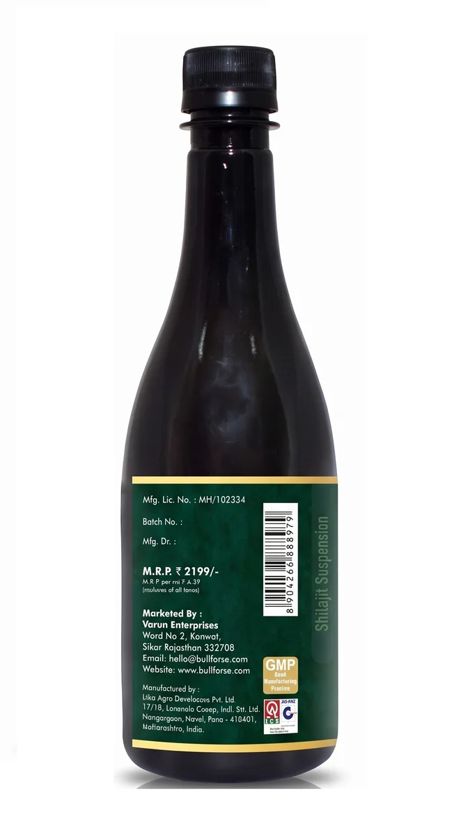 BULL FORSE™ Shilajit Suspension (500ml) – 7-in-1 Ayurvedic Daily Revitalizer for Men’s Stamina, Strength & Stress Support 2