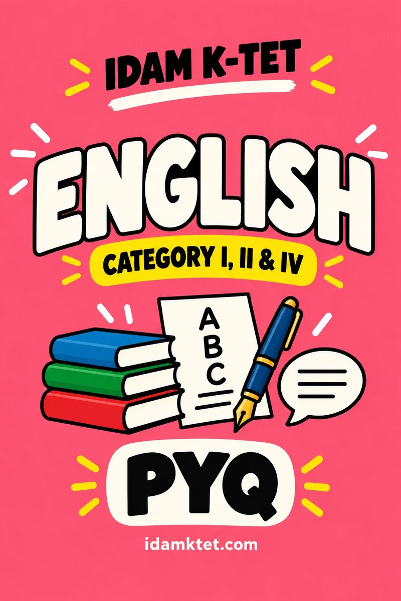 English PYQ book cover