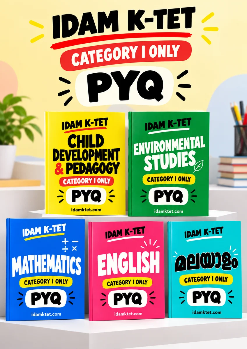 K-TET CATEGORY I – PYQ STUDY MATERIAL SET