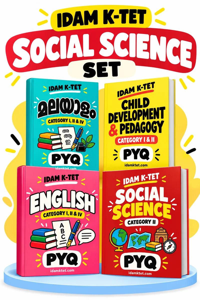 Social Science PYQ Book Set K-TET Category 2