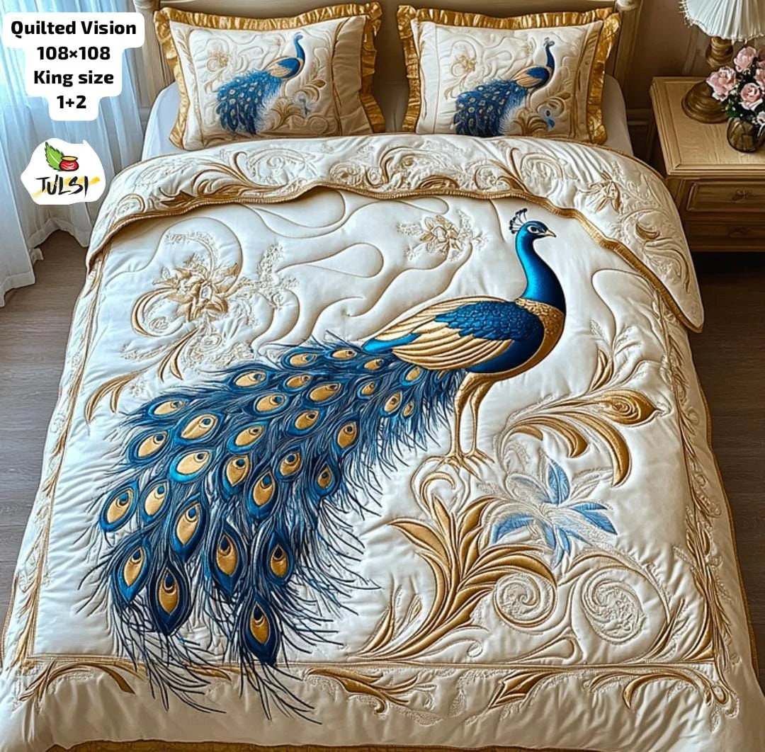 Premium 7D Glace Cotton King Size Bedsheet